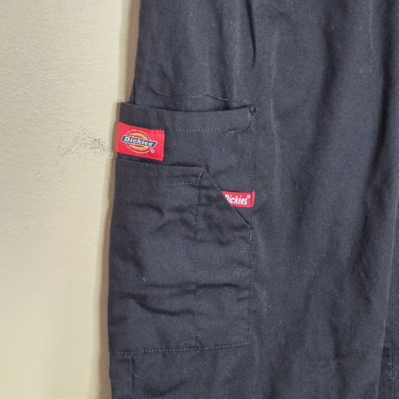 Dickies | Black Elastic Pull-On Waist Pants Side Pockets Size Small Petite - Picture 3 of 5
